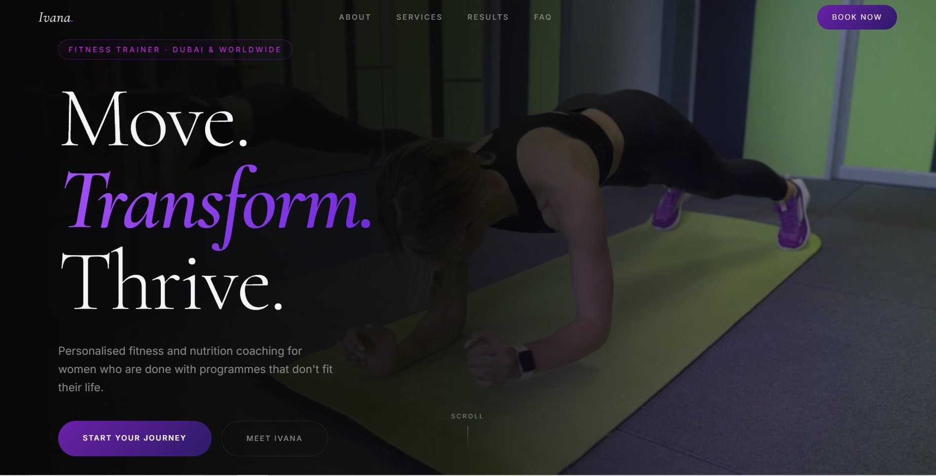 Ivana Ibramovic — web development project by Efe Onoh